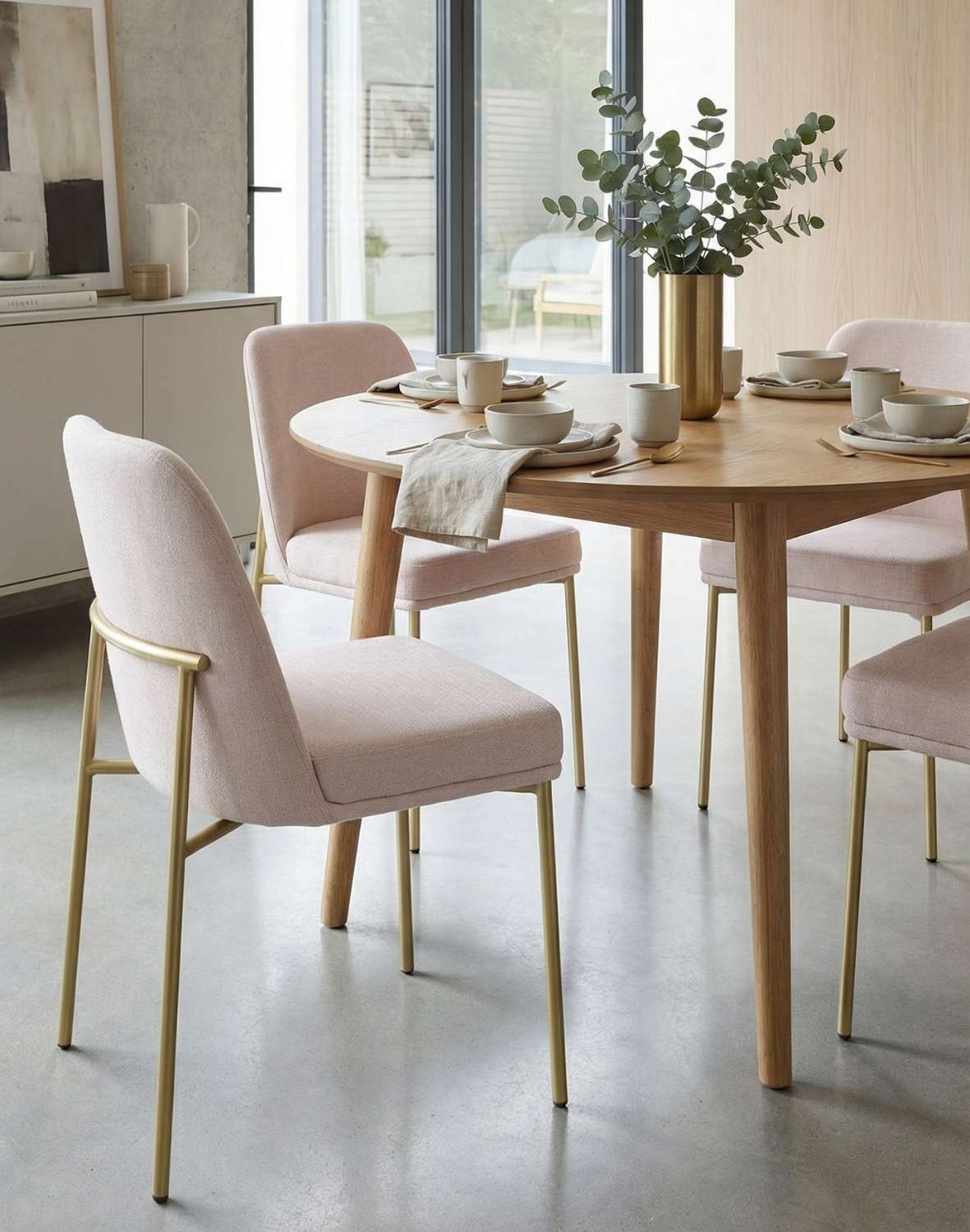 krzesło do jadalni zafiro gold, beżowe (s2440)
