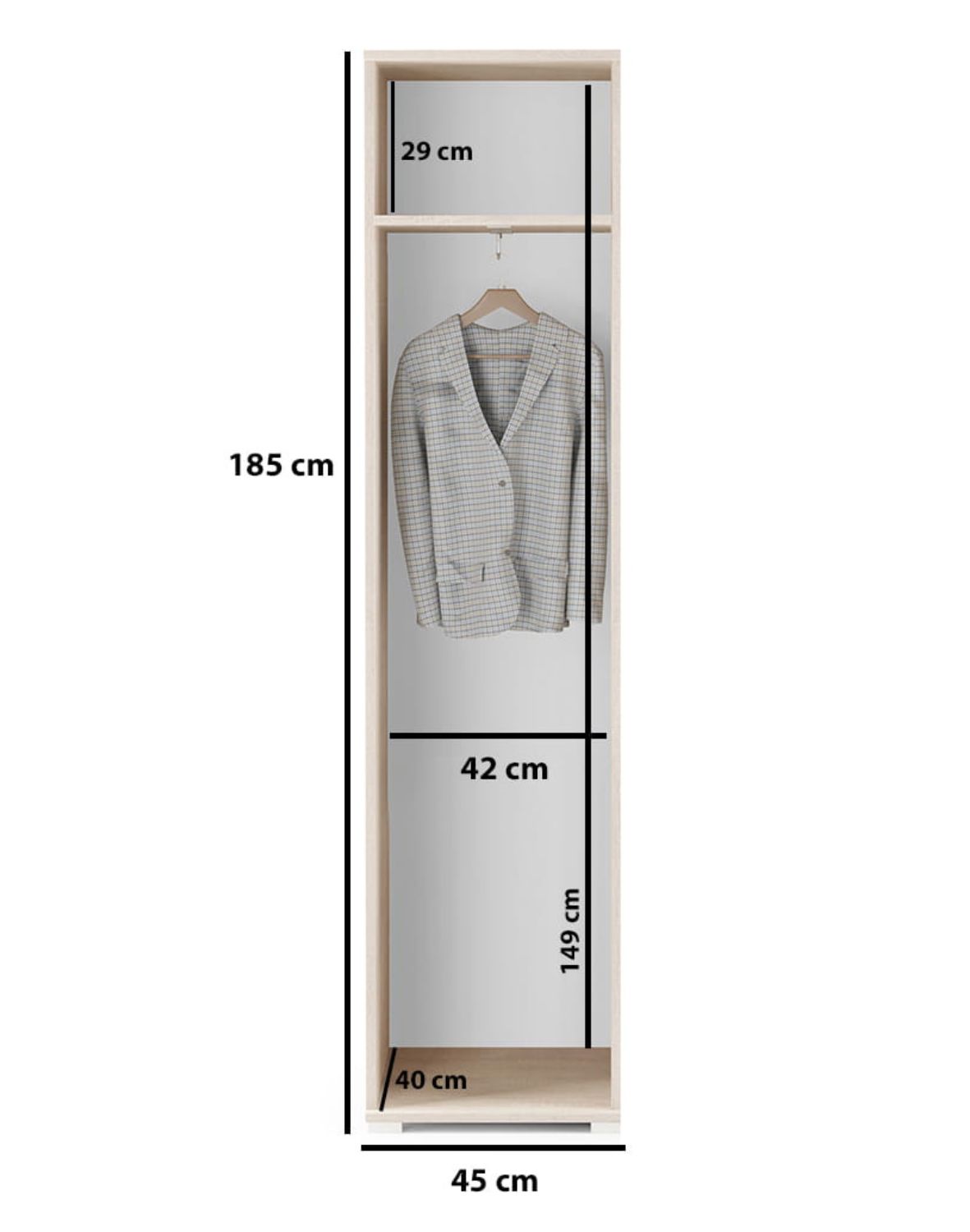 zestaw mebli do przedpokoju emi 32 z listrami i panelami artisan czarny