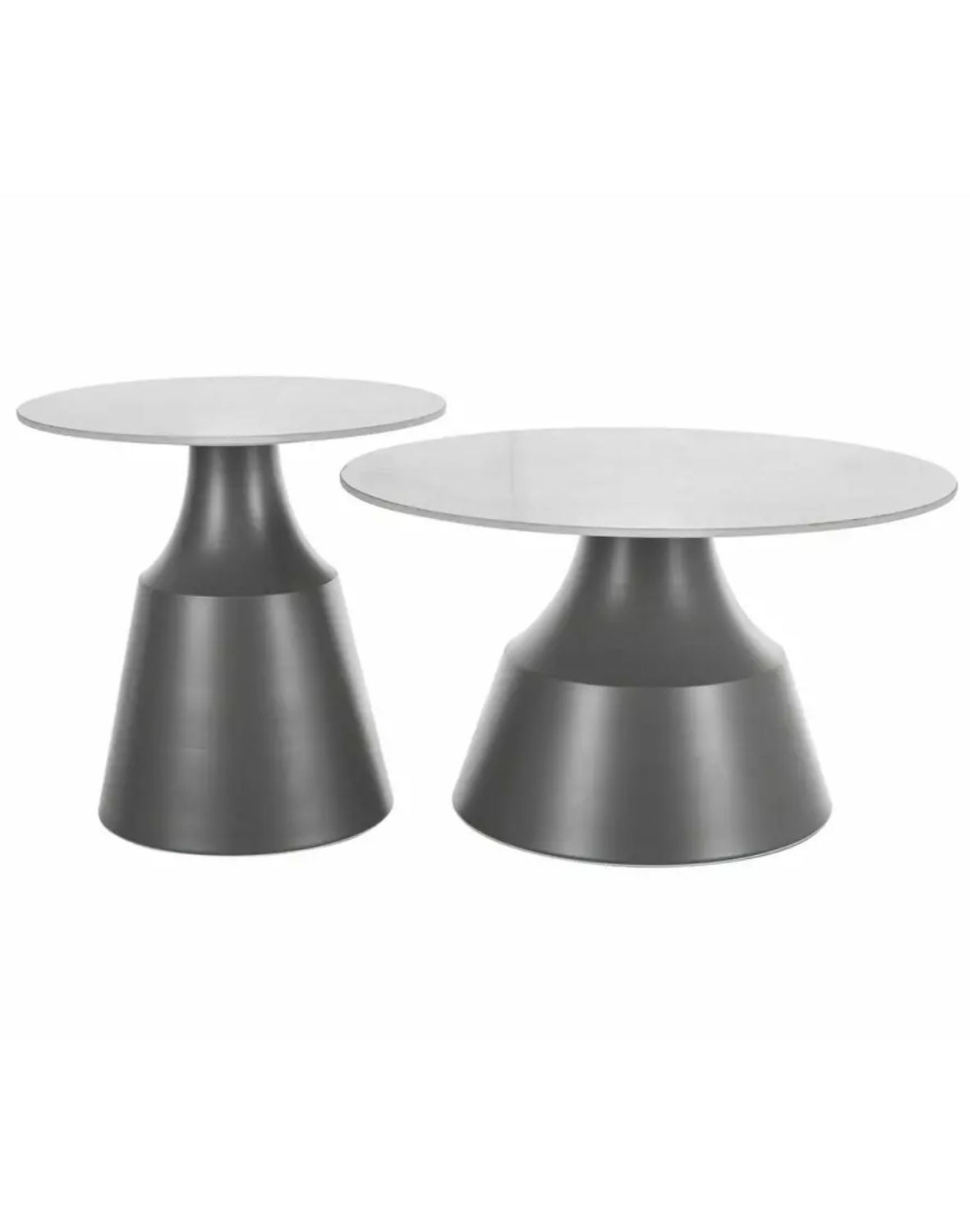 Zestaw ław Itaka biały, szary mat