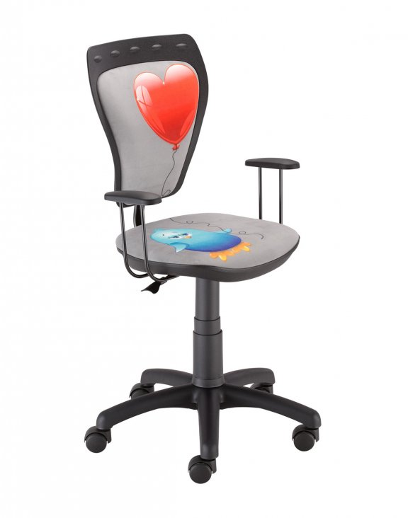 Krzesło Ministyle Black GTP Kurczak z Sercem