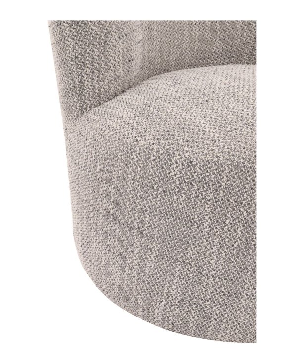 fotel amelie m14. szary, miękki, nowoczesny