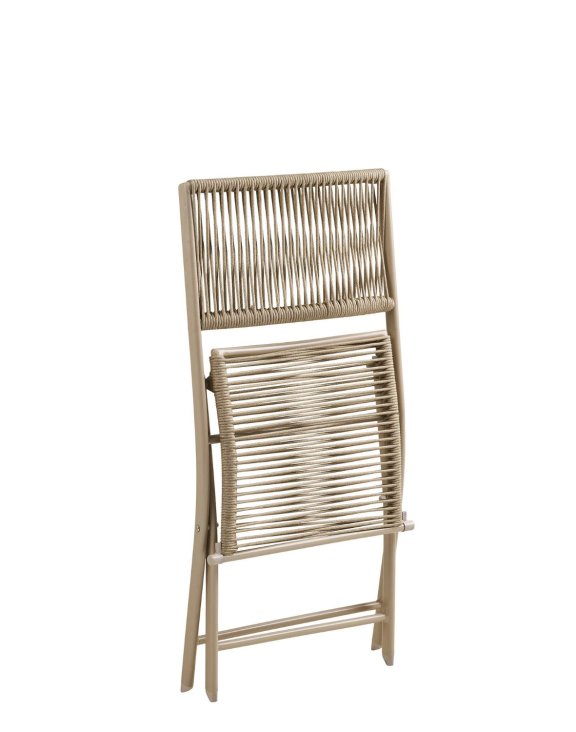 zestaw ogrodowy arcas bistro set, składany stolik i 2 krzesła, taupe