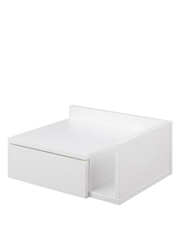 szafka nocna wisząca ashlan, biały (05881)