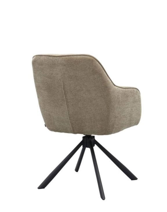krzesło obrotowe do jadalni avola, chenille taupe (51140008)