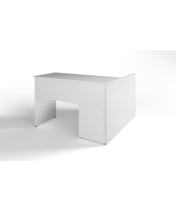 Narożne biurko Tivo 120 cm białe