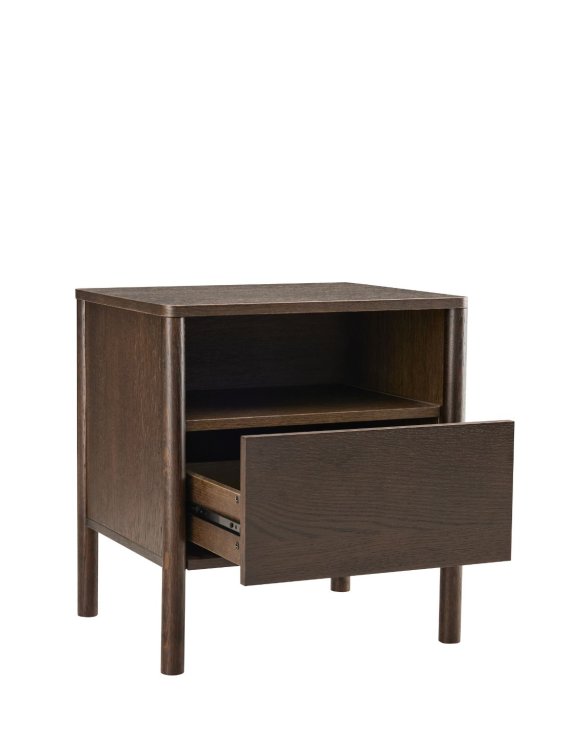 szafka nocna blair (ns01), 50 cm, przydymiony dąb