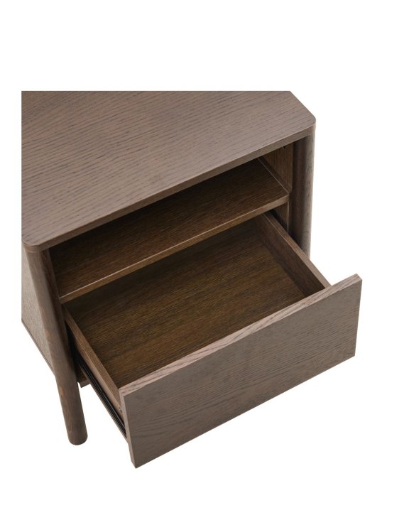 szafka nocna blair (ns01), 50 cm, przydymiony dąb