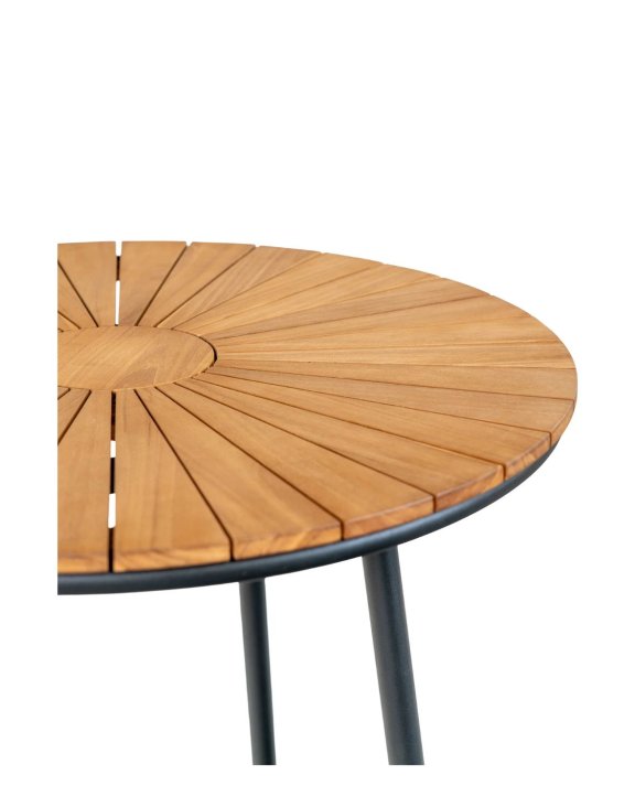 stół ogrodowy cleveland Ø130 cm z drewna tekowego (7801180)