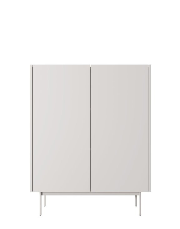 wysoka komoda color kd-97 kaszmirowa/dąb linea