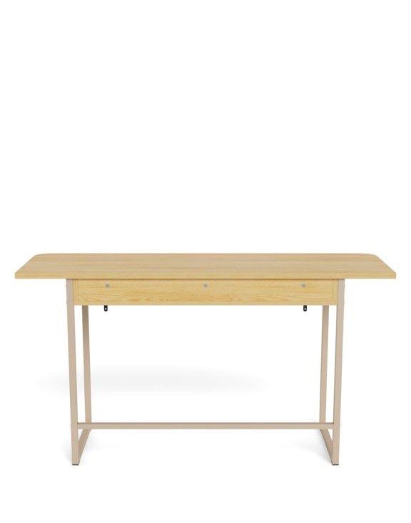 nowoczesna konsola z półkami darlington 140 cm (0000111230)