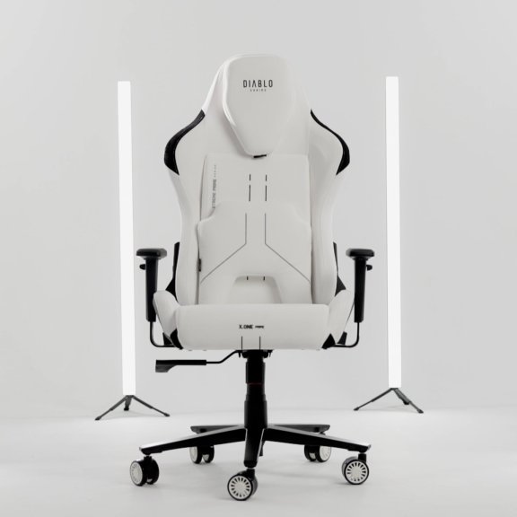 Fotel gamingowy czarny z chłodzącym siedziskiem, Normal Size: Diablo X-One Prime Burned Black 5