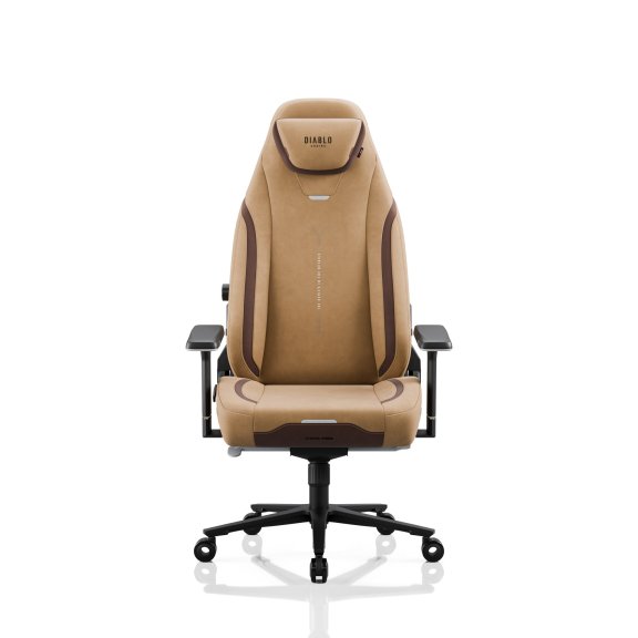 Fotel gamingowy materiałowy brązowy, Normal: Diablo X.Eye Prime Camel Brown 2