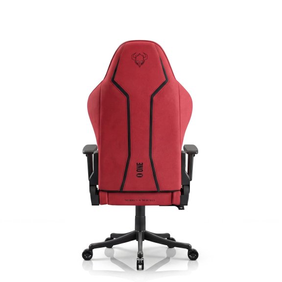 Fotel gamingowy materiałowy Small Size, czarno-czerwony: Diablo X-One 2.0 Bloody Mary 11