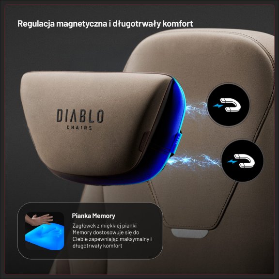 Fotel gamingowy materiałowy szary, Normal: Diablo X.Eye Prime Elephant Grey 4