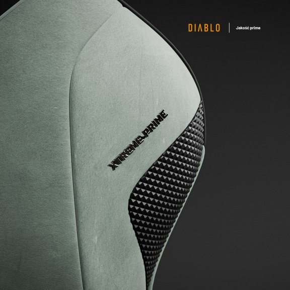 Fotel gamingowy zielony z chłodzącym siedziskiem, Normal Size: Diablo X-One Prime Ghotic Green 10