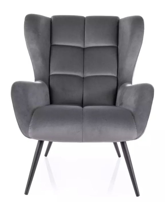 Fotel Louis Velvet Szary