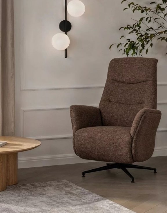 Fotel rozkładany elektrycznie Nestor Raven 45 - cappuccino