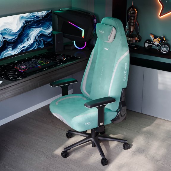 Gamingowy fotel z magnetycznym zagłówkiem miętowy Diablo X-Eye Prime Mystic Mint 3
