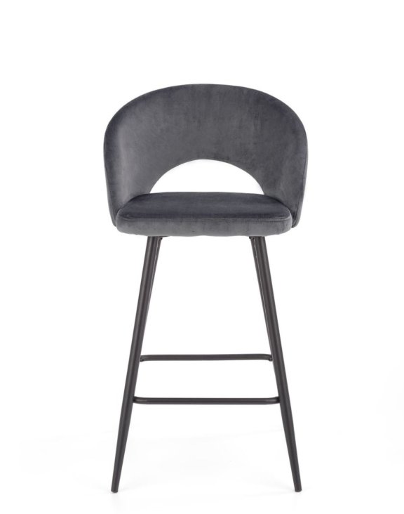 hoker do kuchni h96, szary welwet
