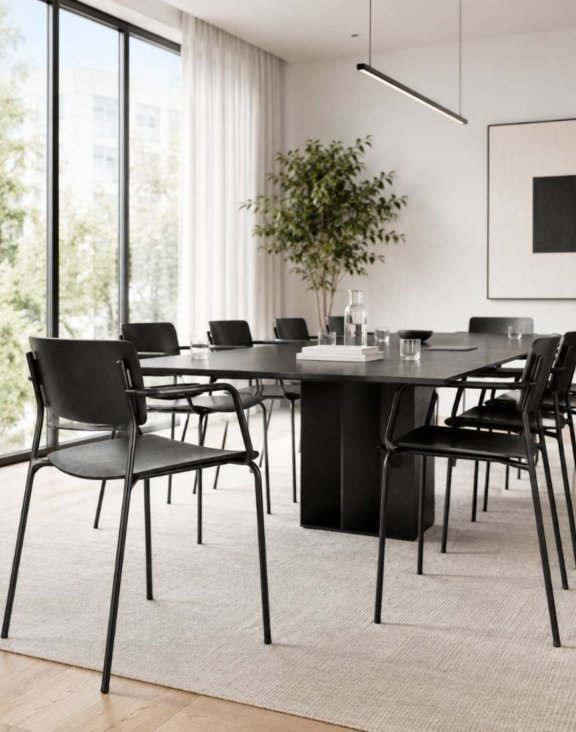 Krzesło konferencyjne Hubi 4L Arm Wood