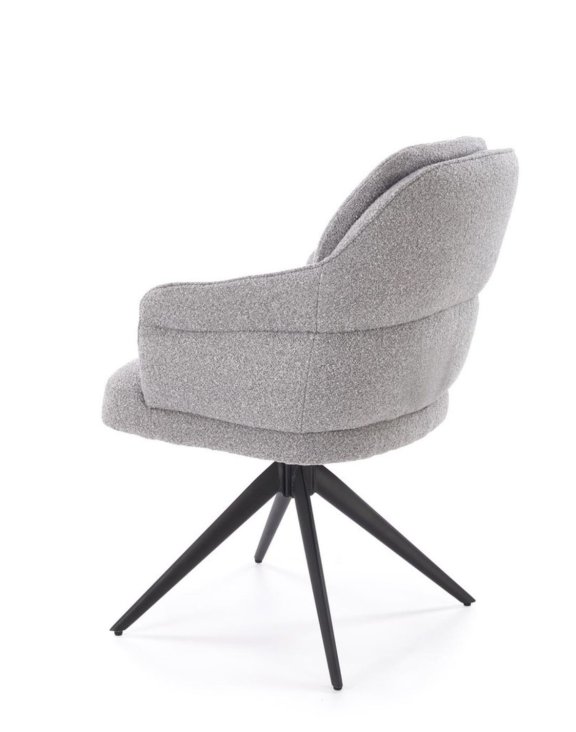 krzesło z funkcją obracania k570, boucle, szare