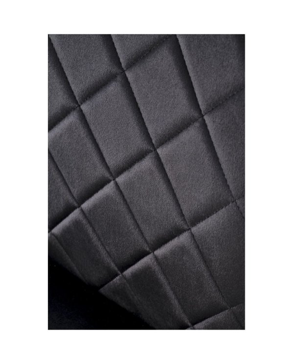 krzesło czarne k578, tapicerowane, welwet