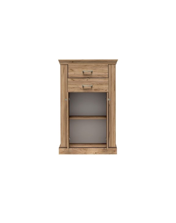 Wąska komoda Antica  A-3 kraft złoty 82 cm