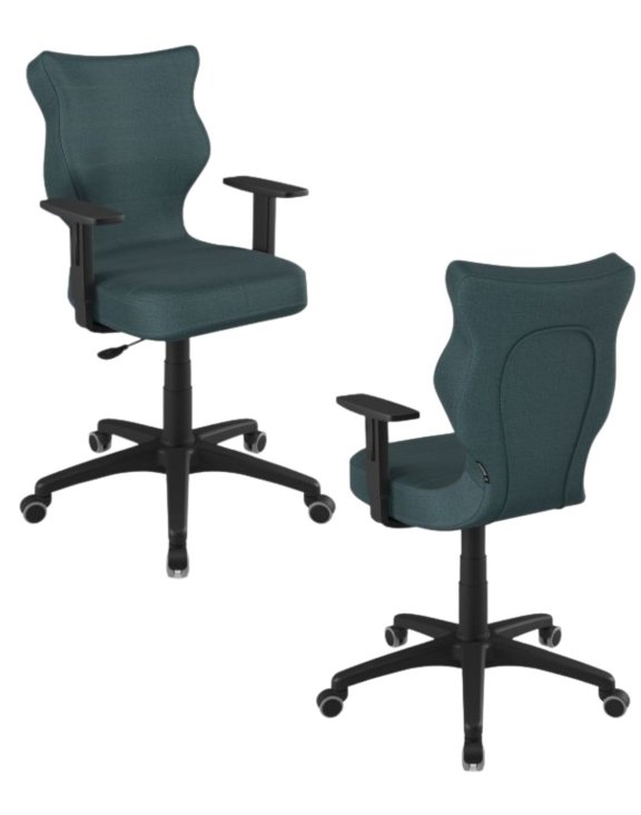 Krzesło młodzieżowe Duo, czarna podstawa, rozmiar 6, wzrost 159-188 cm