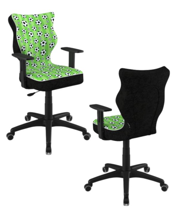 Krzesło młodzieżowe Duo, czarna podstawa, rozmiar 6, wzrost 159-188 cm