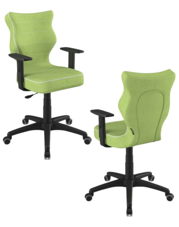 Krzesło młodzieżowe Duo, czarna podstawa, rozmiar 6, wzrost 159-188 cm