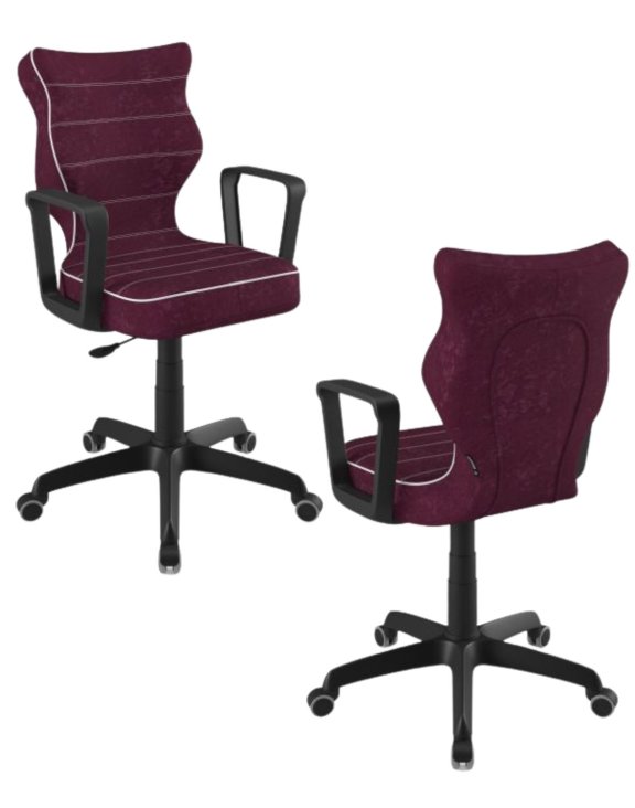 Krzesło młodzieżowe Entelo Norm, Czarna Podstawa, Rozmiar 5 (wzrost 146 - 176,5 cm)