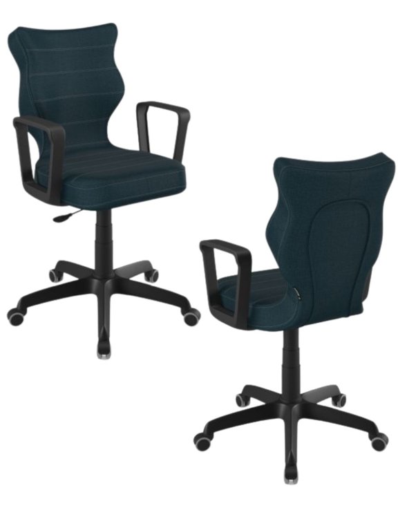Krzesło młodzieżowe Entelo Norm, Czarna Podstawa, Rozmiar 6 (wzrost 159 - 188 cm)
