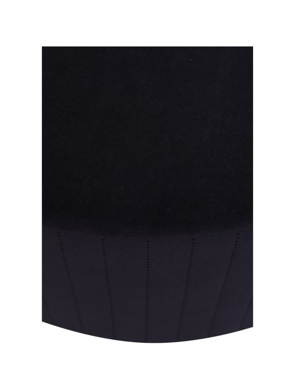 duża pufa lara, 73 cm, velvetmat 10, czarna