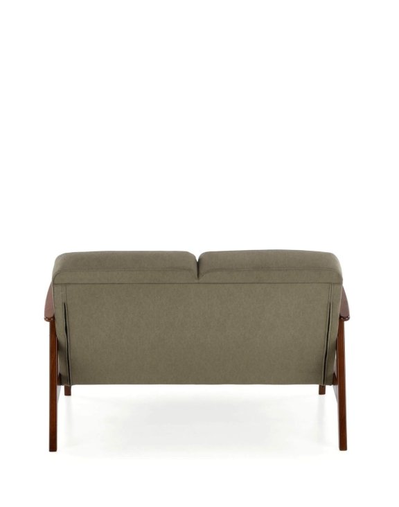 sofa dwuosobowa do salonu milano 2S, retro, oliwkowa