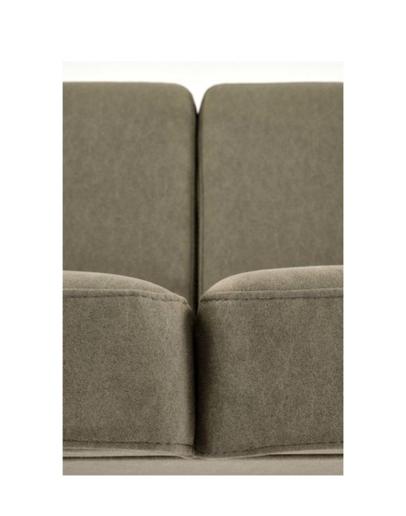 sofa dwuosobowa do salonu milano 2S, retro, oliwkowa