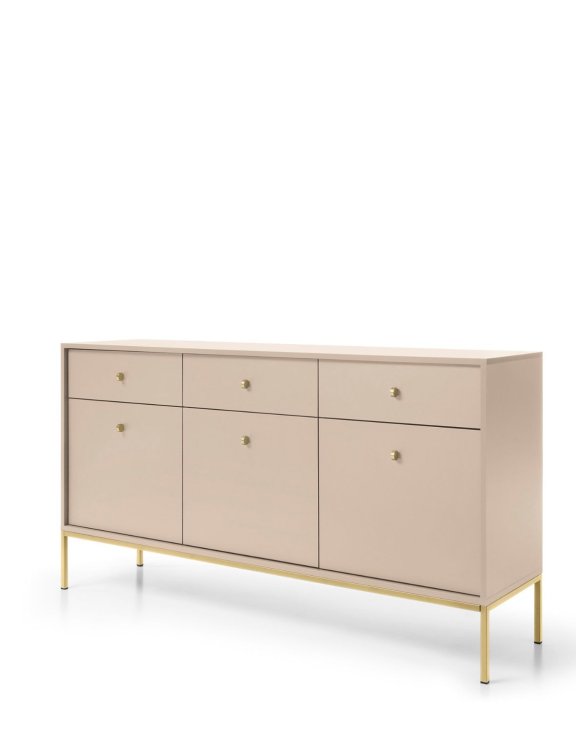komoda Mono z szufladami (mksz154), beige/gold