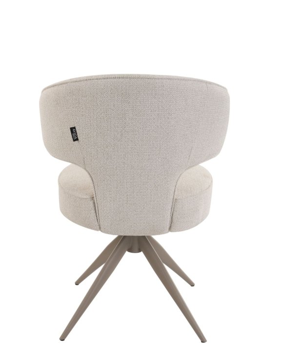 krzesło nami n22, obrotowe 360° z funkcją powrotu, cashmere/beige
