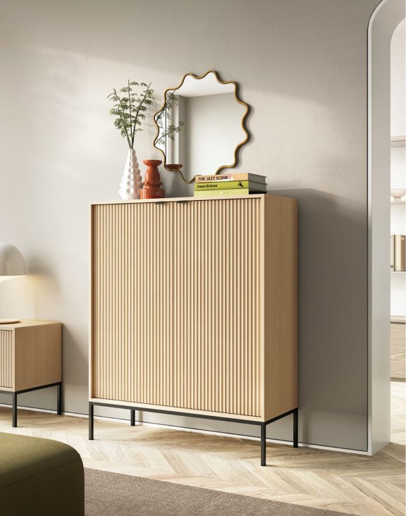 komoda ryflowana nova dąb vincenza (k104)