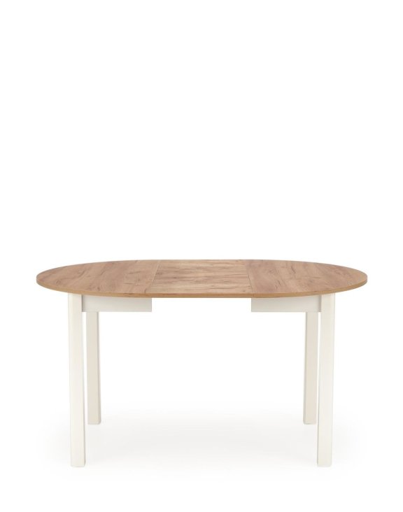 stół rozkładany ringo, dąb craft/biały