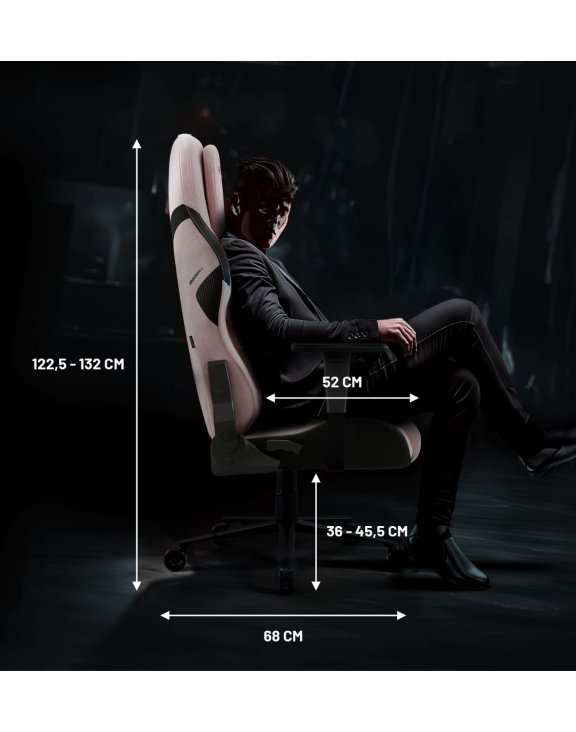 rożowy fotel gamingowy, fotel diablo x-one prime