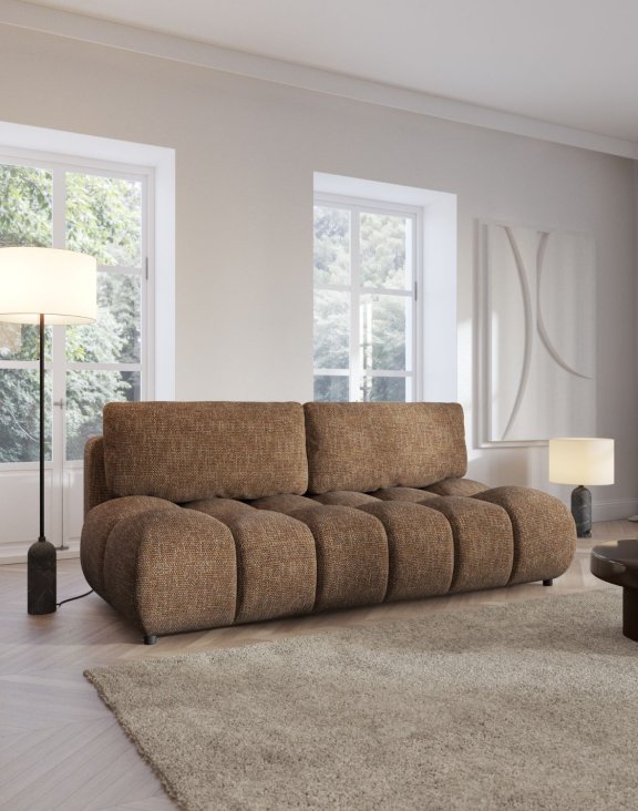 ruda sofa moko z funkcją spania