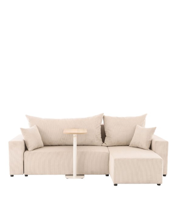 narożnik z funkcją spania sora l 242 cm ze stolikiem pomocniczym alto hm