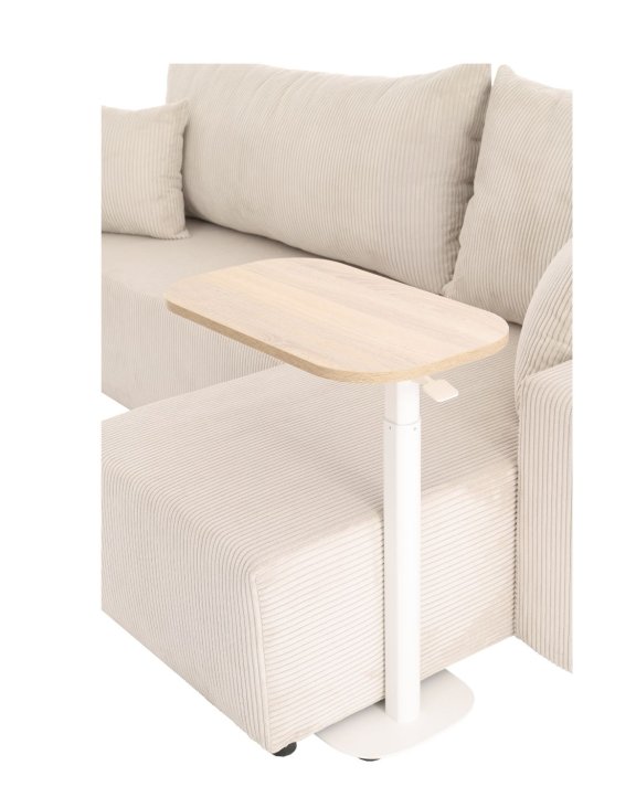 narożnik z funkcją spania sora l 242 cm ze stolikiem pomocniczym alto hm