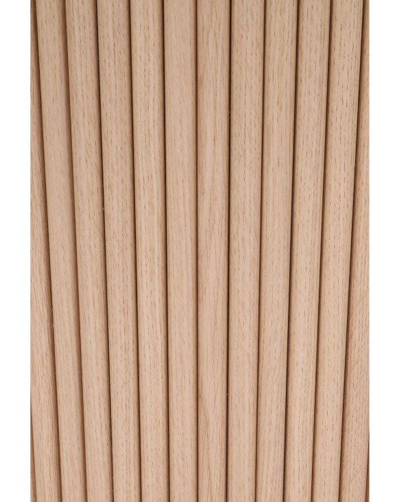 stół rozkładany, okrągły sorrento z lamelami, 120cm- 160 cm, naturalny dąb