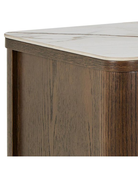 kredens southampton 160 cm, dąb dymiony i blat ceramiczny (24618)