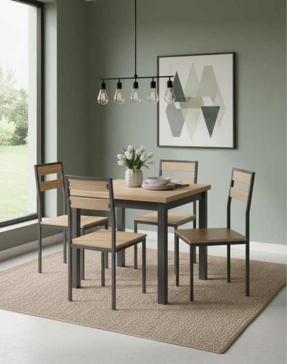 stol adam 90x65 dab czarny