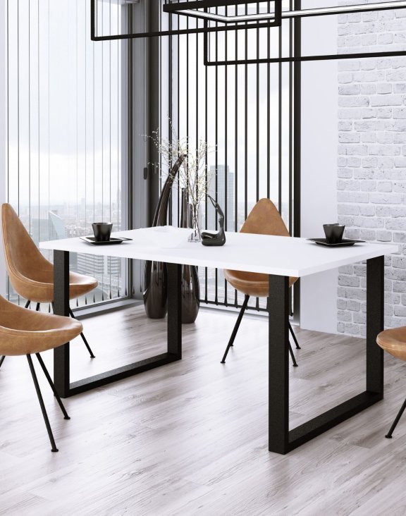 tół Imperial, blat biały 185 × 90 cm (3532) - OUTLET