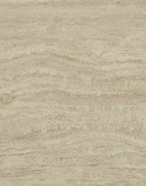 Stół okrągły Rion 90 cm – ceramika Travertine, beż, kaszmir