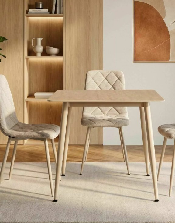 Stół kwadratowy Rion 80 – ceramika Travertine