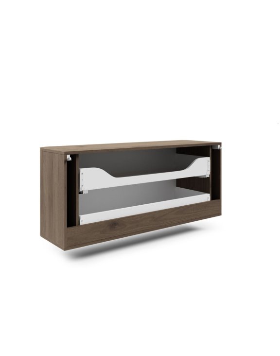 Wisząca szafka łazienkowa Lando 120 cm orzech elegant